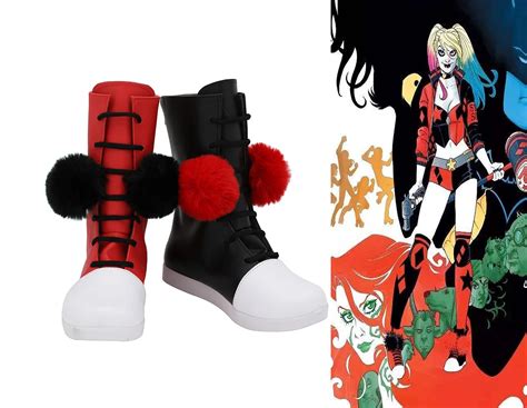 harley quinn replica boots|harley quinn cosplay boots.